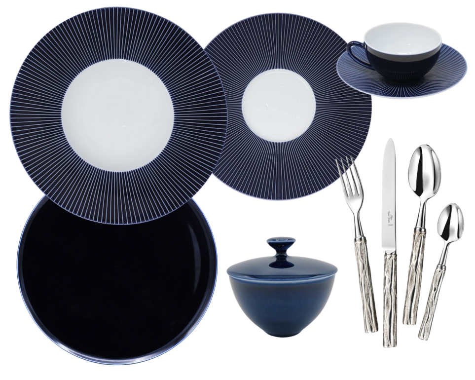 Gien Filet Noël dinnerware collection - MDMAISON