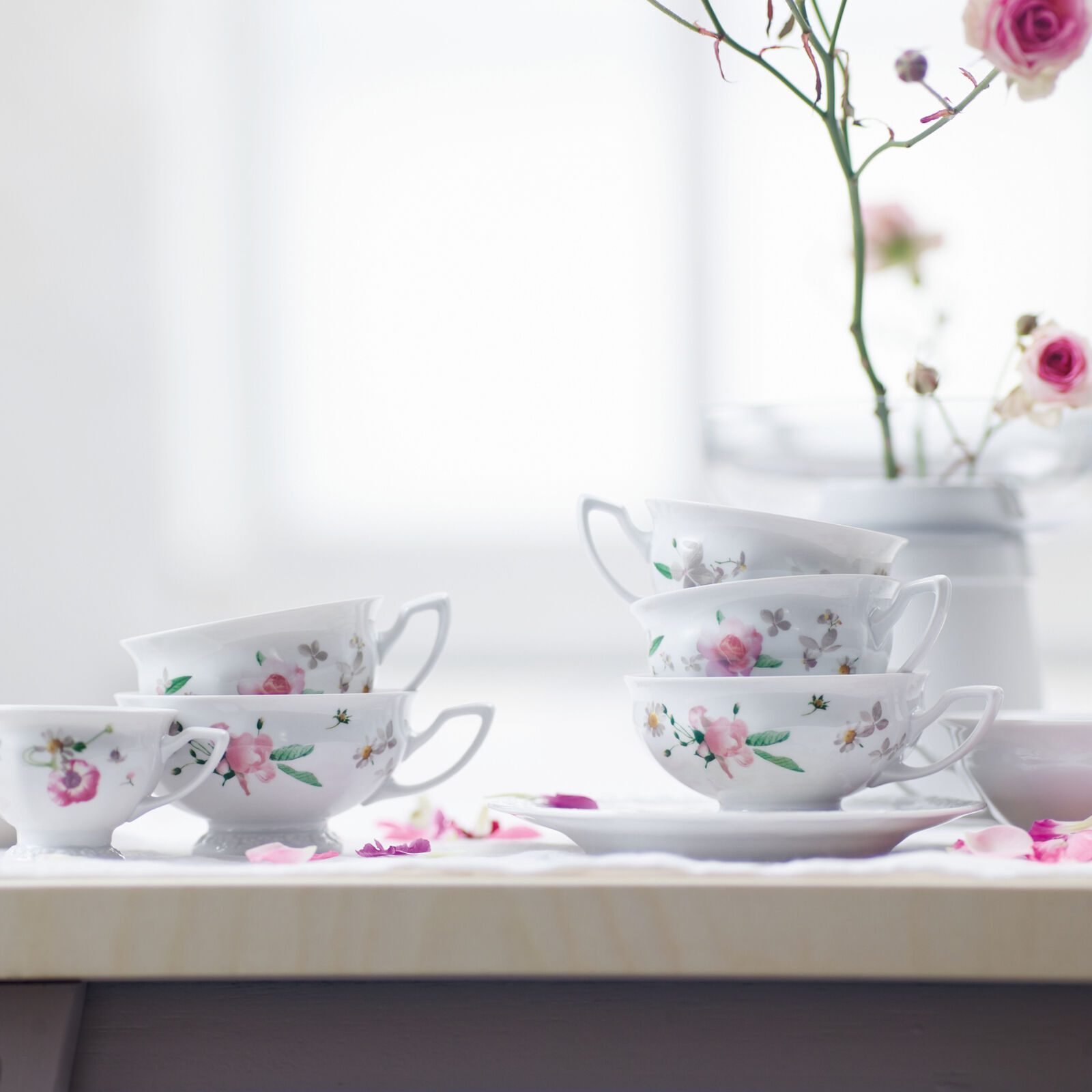 Rosenthal, Maria Pink Rose, Coffee cup - MDMAISON