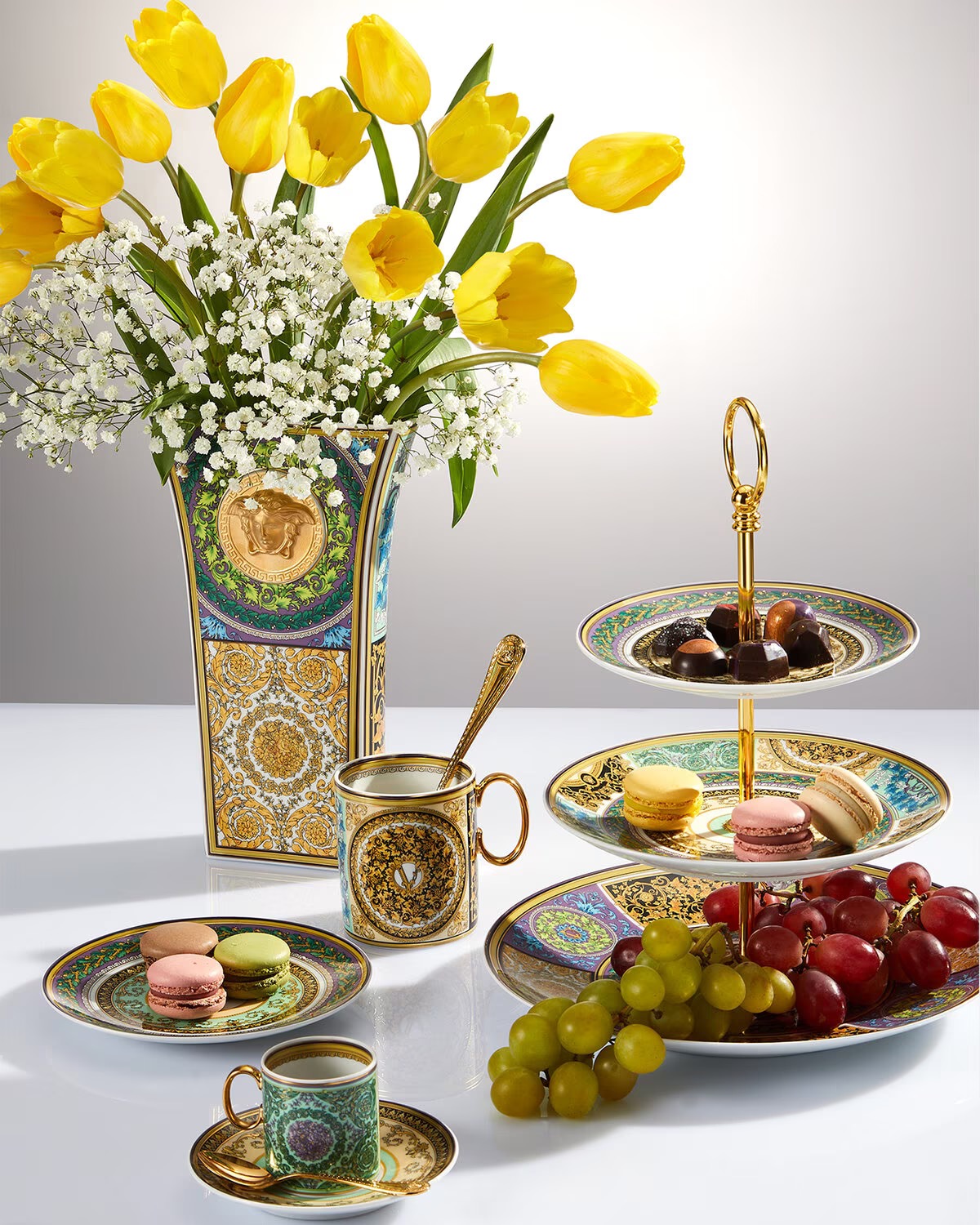 Versace, Barocco mosaic, Dinner plate - MDMAISON
