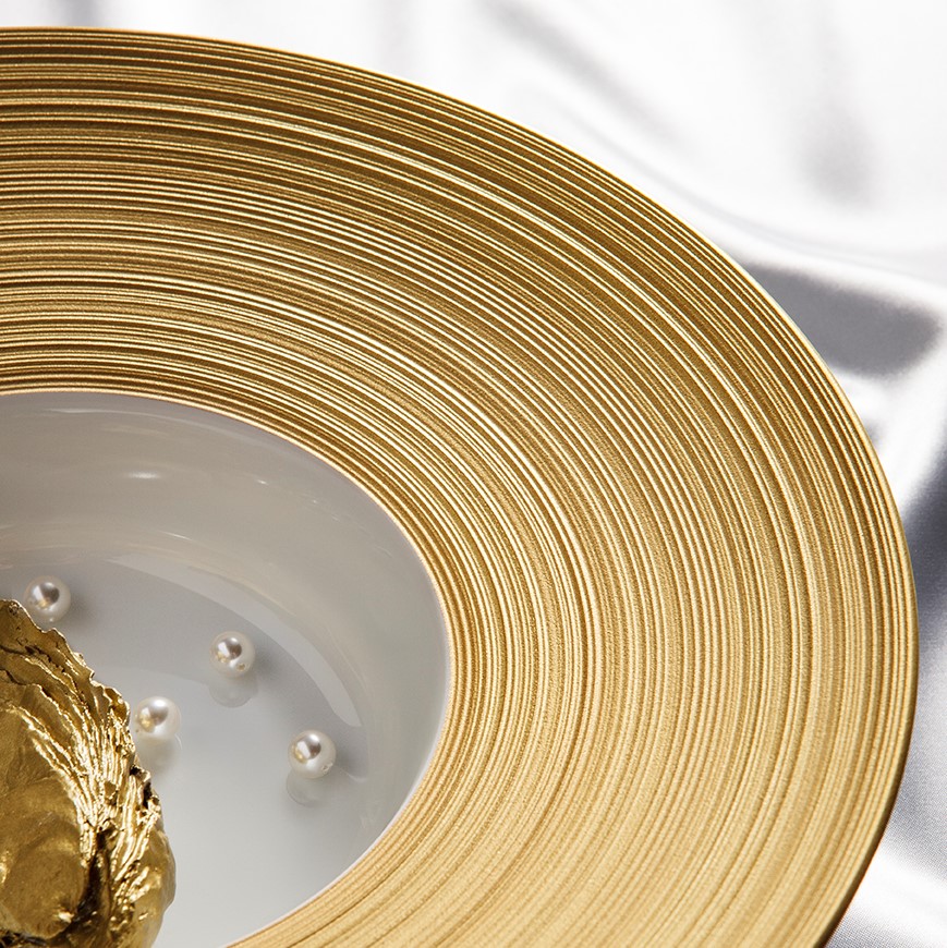 J.L Coque Hemisphere Cuivre ゴールド　32cm J.L Coquet Hémisphère Gold china collection - MDMAISON