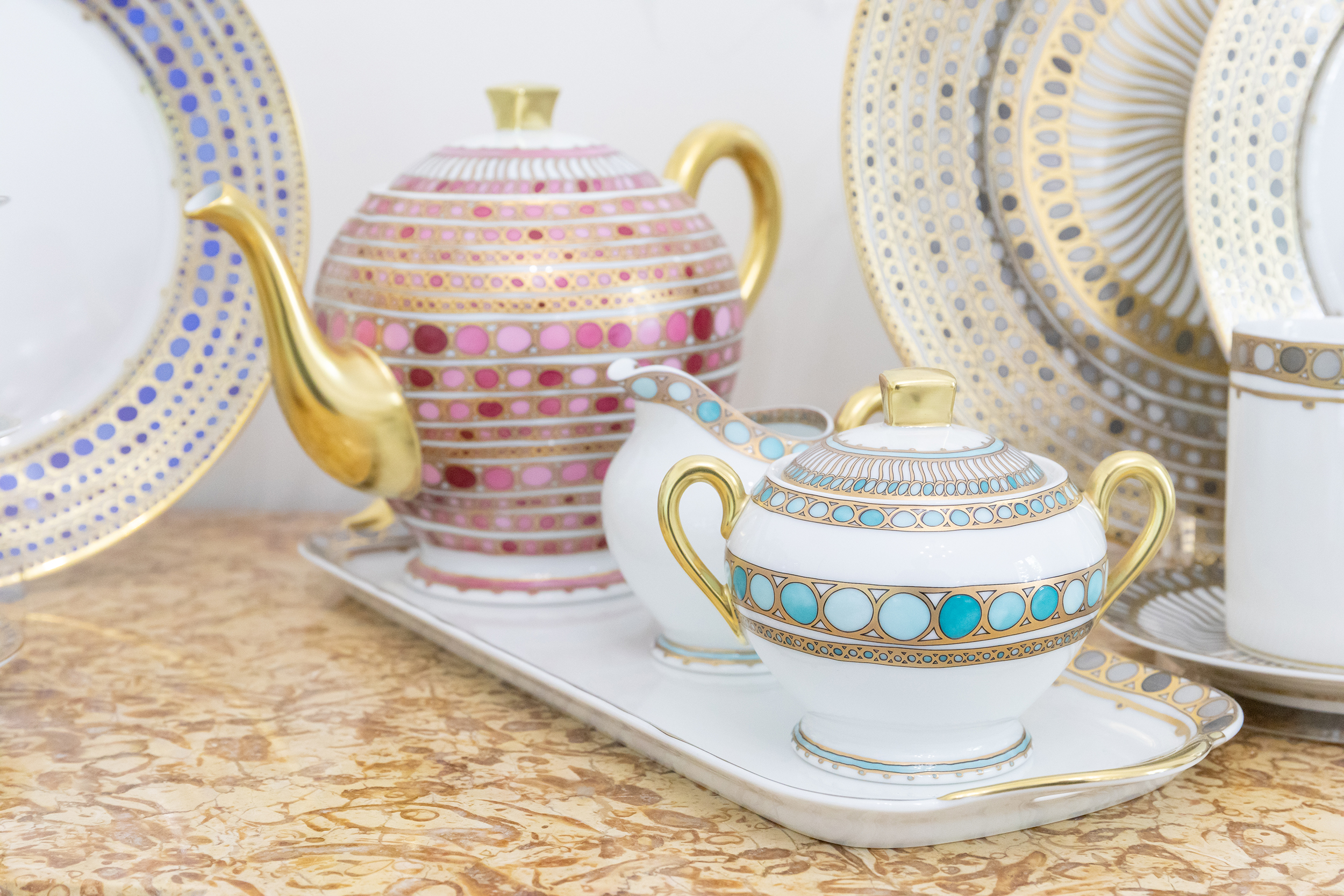 Haviland セット Robert Haviland & C. Parlon, Syracuse Turquoise, Tea cup and