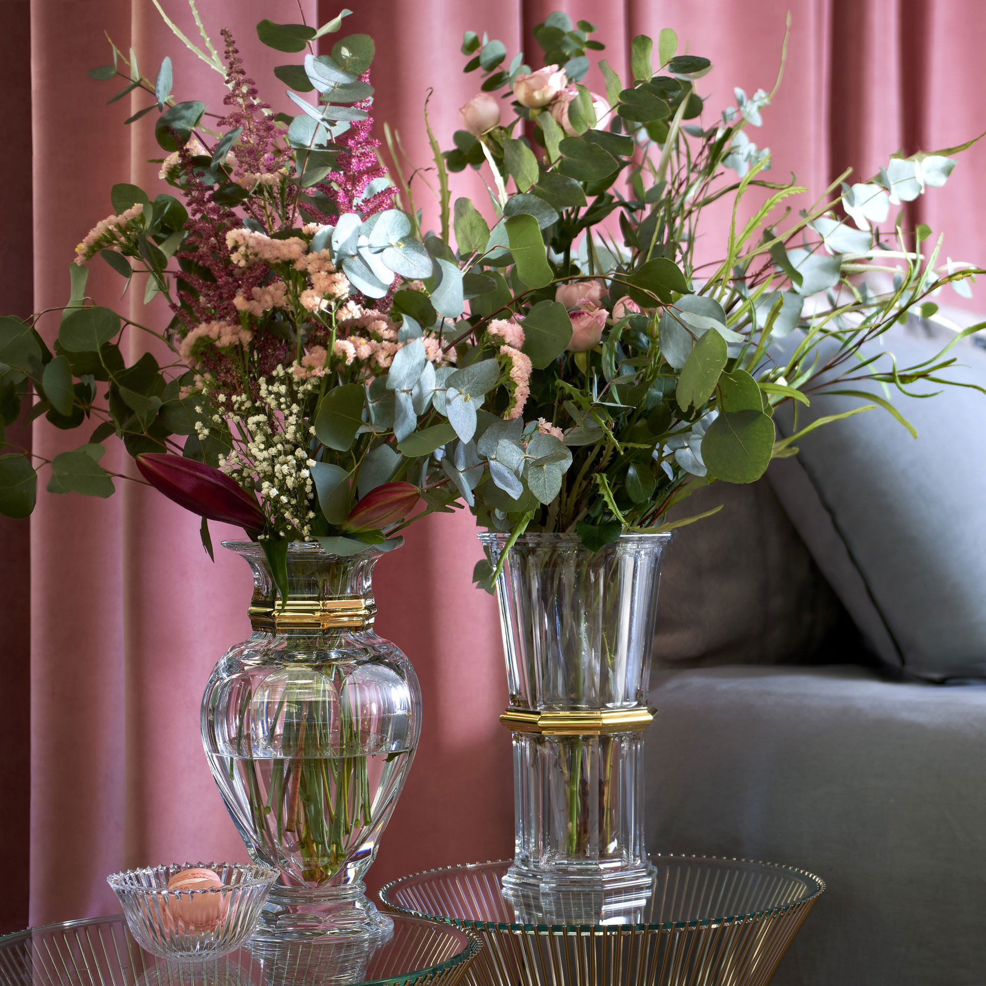 Baccarat, Harcourt vases, Vase gold - MDMAISON