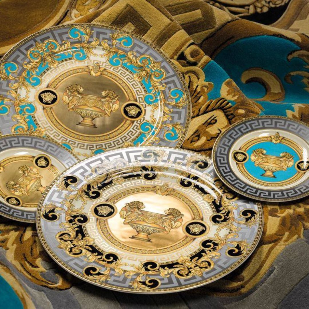 Versace, Prestige Gala Blue, Soup plate - MDMAISON