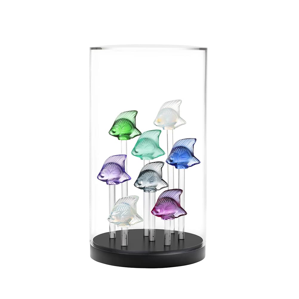 Lalique, Fish sculptures, Tank for 8 fishes - MDMAISON
