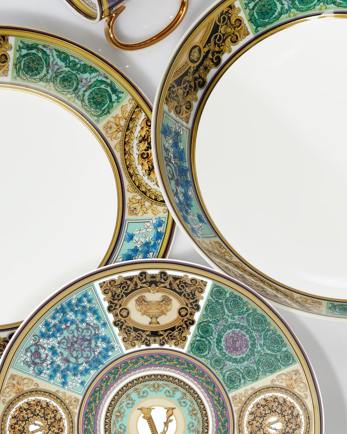 Versace, Barocco mosaic, Dinner plate - MDMAISON