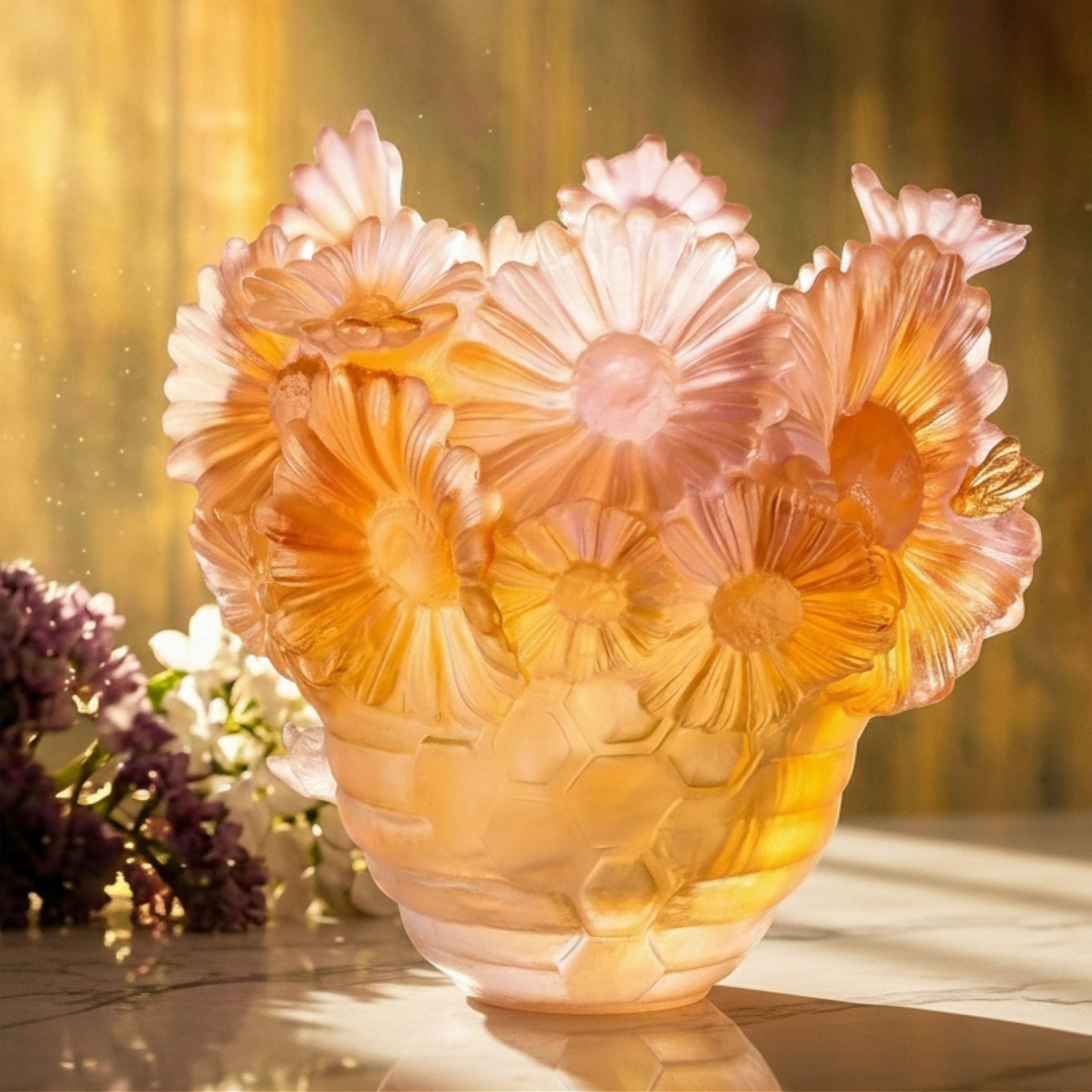 Daum, Or d'Abeille, Magnum vase - MDMAISON