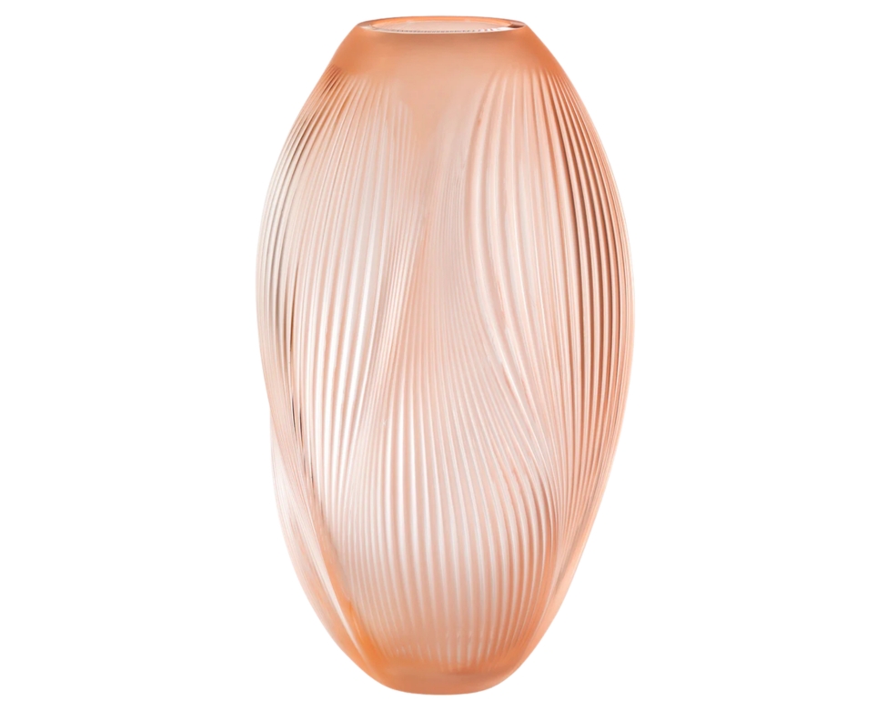 Lalique, Air Alizé, Medium vase, coral - MDMAISON