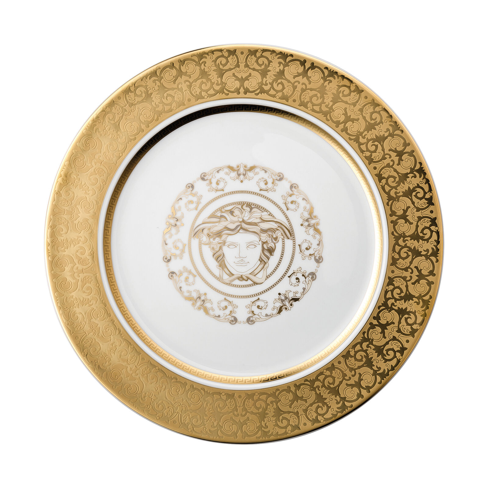 Versace, Medusa Gala Gold, Presentation plate - MDMAISON