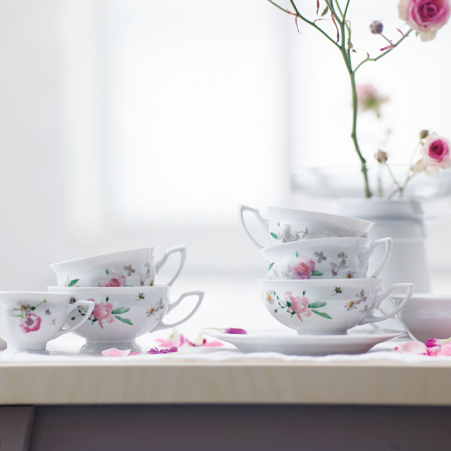 Rosenthal, Maria Pink Rose, Cake platter - MDMAISON