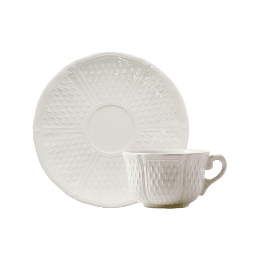 Gien Pont aux Choux White dinnerware collection - MDMAISON