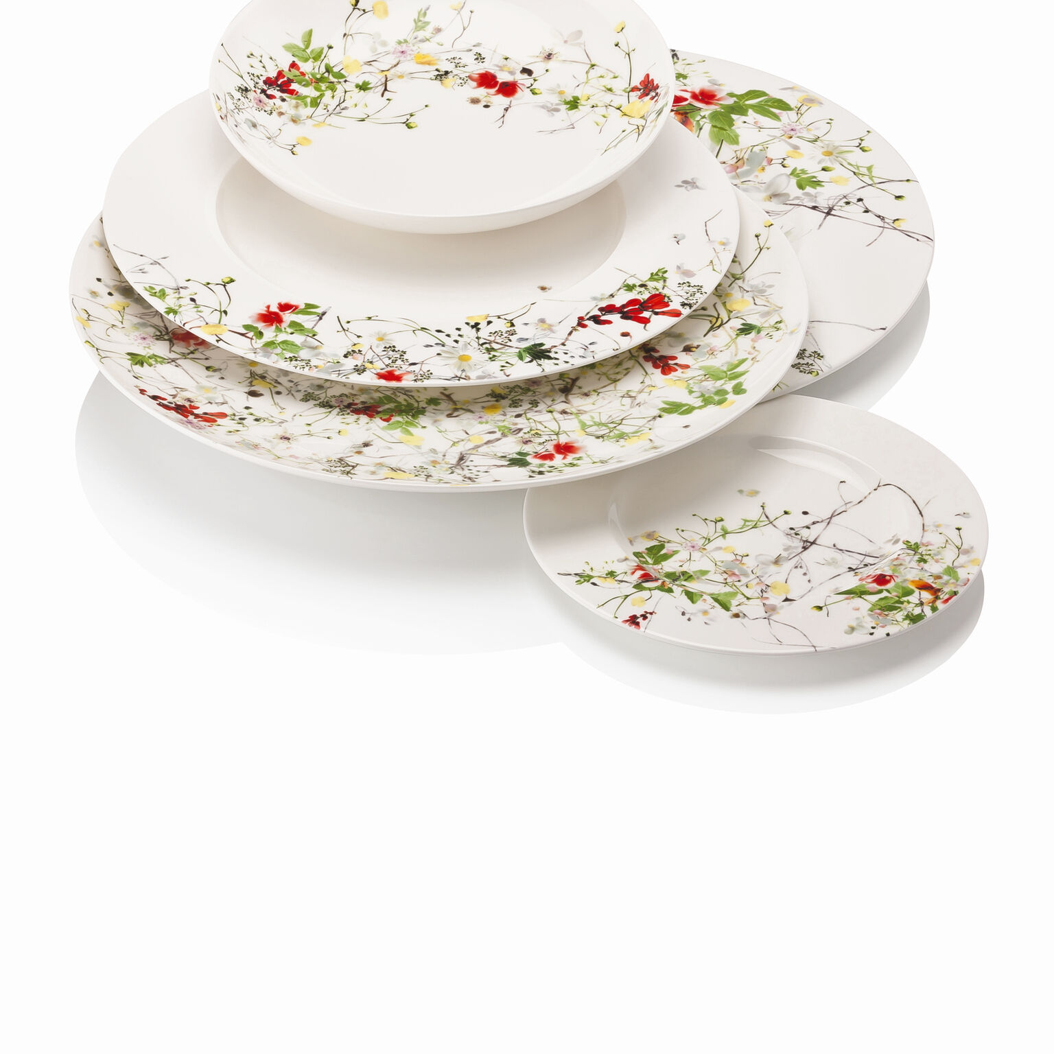 Rosenthal Portauovo Con Ripiano Fleurs Sauvages 13,6 Cm - Bone China - 2