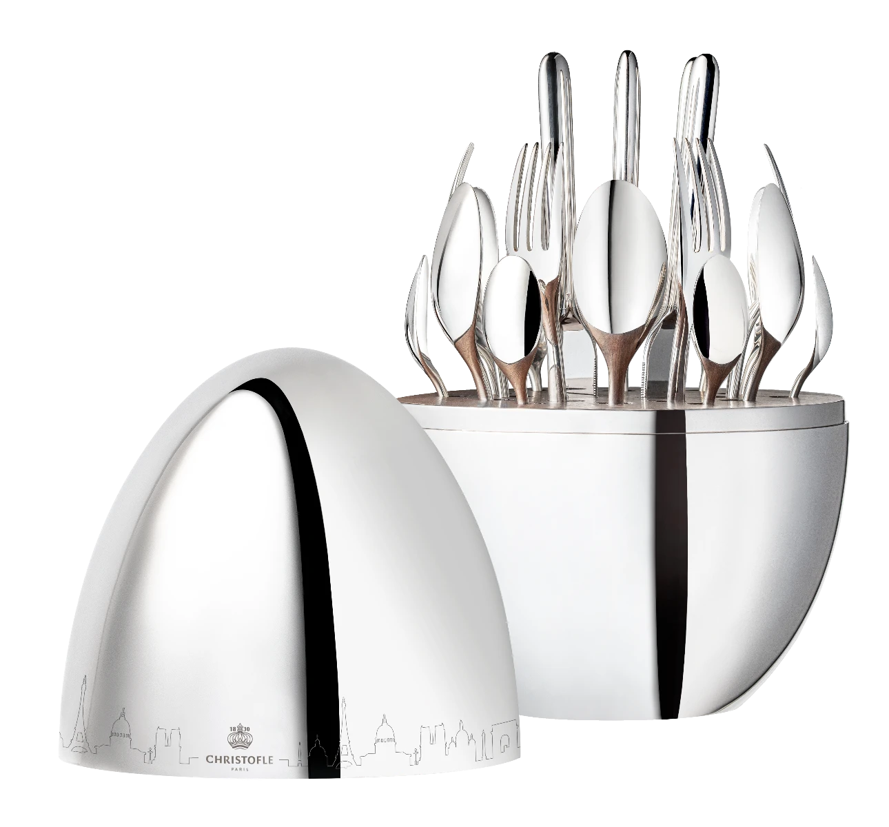 Christofle, Mood, MOOD SKYLINE PARIS 24-Piece Set - MDMAISON